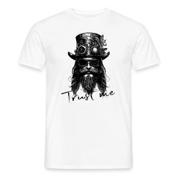 Steampunk Trust Me - Männer T-Shirt - Weiß - Vorne - AI Model Male 178 dark (178cm)