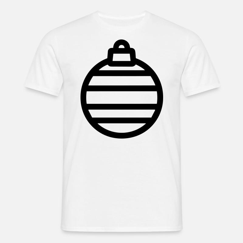 Weihnachtskugel - Männer T-Shirt - Weiß