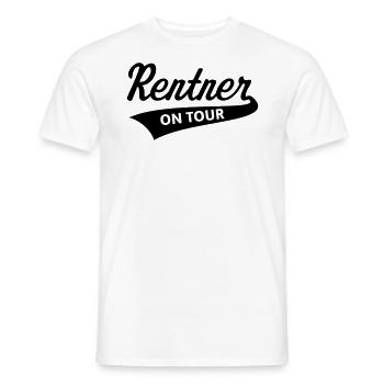 Rentner – On Tour (Rente / Ruhestand / Black) - Männer T-Shirt - Weiß - Vorne - AI Model Male 178 dark (178cm)