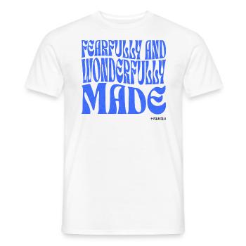 Christianity Christian Bible Verse - Men's T-Shirt - white - Front - AI Model Male 178 dark (178cm)