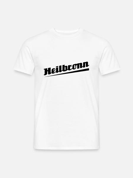Heilbronn - Textdesign mit Stadtnamen - Männer T-Shirt - Weiß
