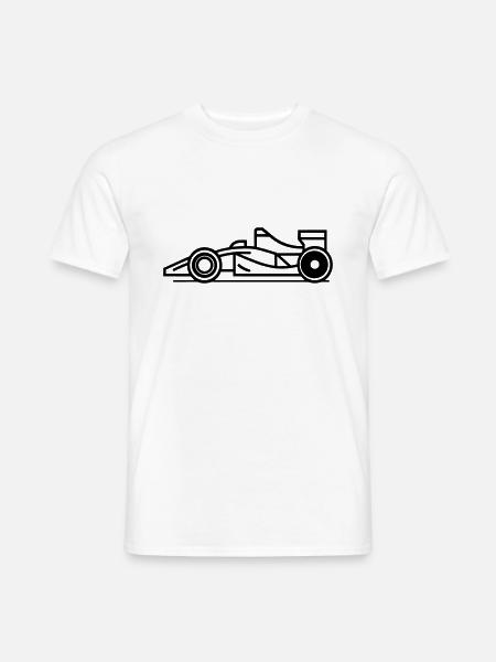 F1 Voiture de course - T-shirt homme - blanc