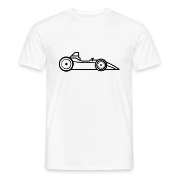 F1-Rennwagen - Männer T-Shirt - Weiß - Vorne - AI Model Male 178 dark (178cm)