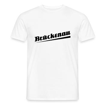 Brückenau - Textdesign mit Stadtnamen - Männer T-Shirt - Weiß - Vorne - AI Model Male 178 dark (178cm)