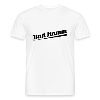 Bad Hamm - Textdesign mit Stadtnamen - Männer T-Shirt - Weiß - Vorne - AI Model Male 178 dark (178cm)