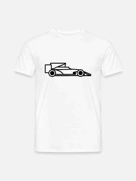 F1-Rennwagen - Männer T-Shirt - Weiß