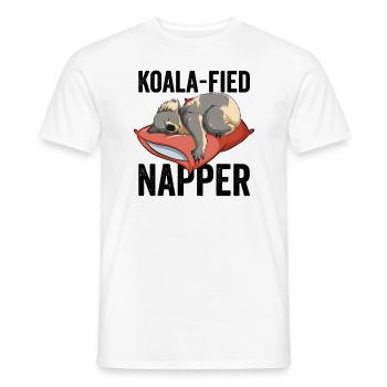Koala fiziert Napper - Männer T-Shirt - Weiß - Vorne - AI Model Male 178 dark (178cm)