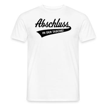 Abschluss – In Der Tasche! (Schulabschluss / B) - Männer T-Shirt - Weiß - Vorne - AI Model Male 178 dark (178cm)