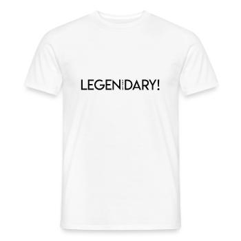 LEGEN ... wait for it ... DARY! - Legendary - Men's T-Shirt - white - Front - AI Model Male 178 dark (178cm)