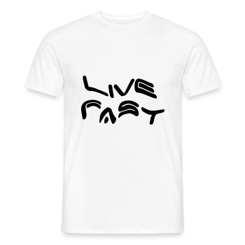 lebe schnell sterbe jung yolo - Männer T-Shirt - Weiß - Vorne - AI Model Male 178 dark (178cm)