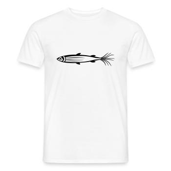 fish - Men's T-Shirt - white - Front - AI Model Male 178 dark (178cm)