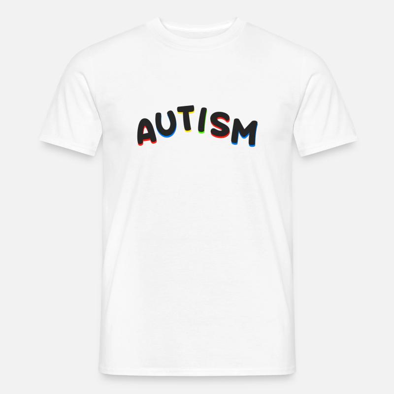 Autismus schön Geschenkidee - Männer T-Shirt - Weiß