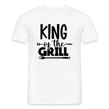 King Of The Grill - Männer T-Shirt - Weiß - Vorne - AI Model Male 178 dark (178cm)