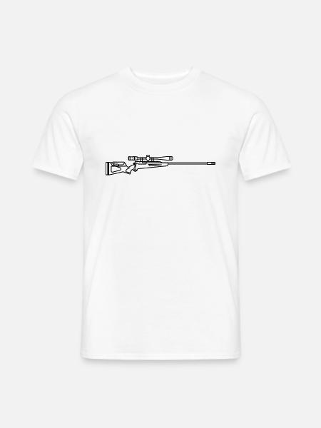 Sniper Shotgun - Men's T-Shirt - white