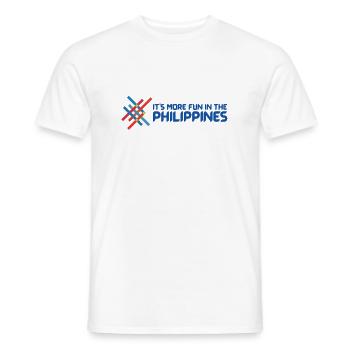 It is more fun in the Philippines - Men's T-Shirt - white - Front - AI Model Male 178 dark (178cm)