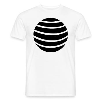 Sphere - Men's T-Shirt - white - Front - AI Model Male 178 dark (178cm)