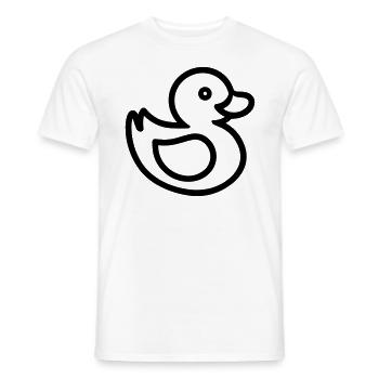 Canard - T-shirt homme - blanc - Devant - AI Model Male 178 dark (178cm)