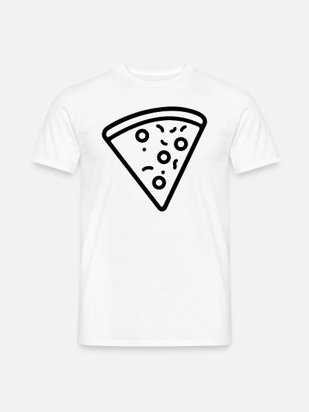 Pizza slice - Men's T-Shirt - white