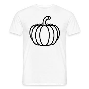 citrouille - T-shirt homme - blanc - Devant - AI Model Male 178 dark (178cm)