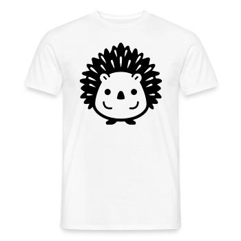 Igel - Männer T-Shirt - Weiß - Vorne - AI Model Male 178 dark (178cm)
