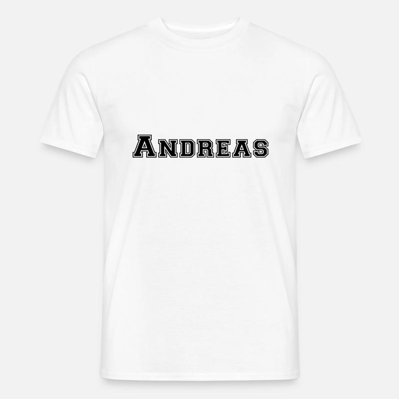 andreas - Männer T-Shirt - Weiß