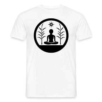 Relaxation - Men's T-Shirt - white - Front - AI Model Male 178 dark (178cm)