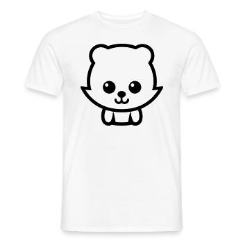 Fuchs - Männer T-Shirt - Weiß - Vorne - AI Model Male 178 dark (178cm)