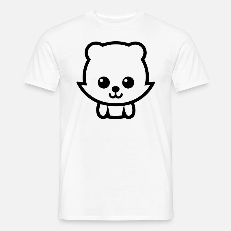Fuchs - Männer T-Shirt - Weiß