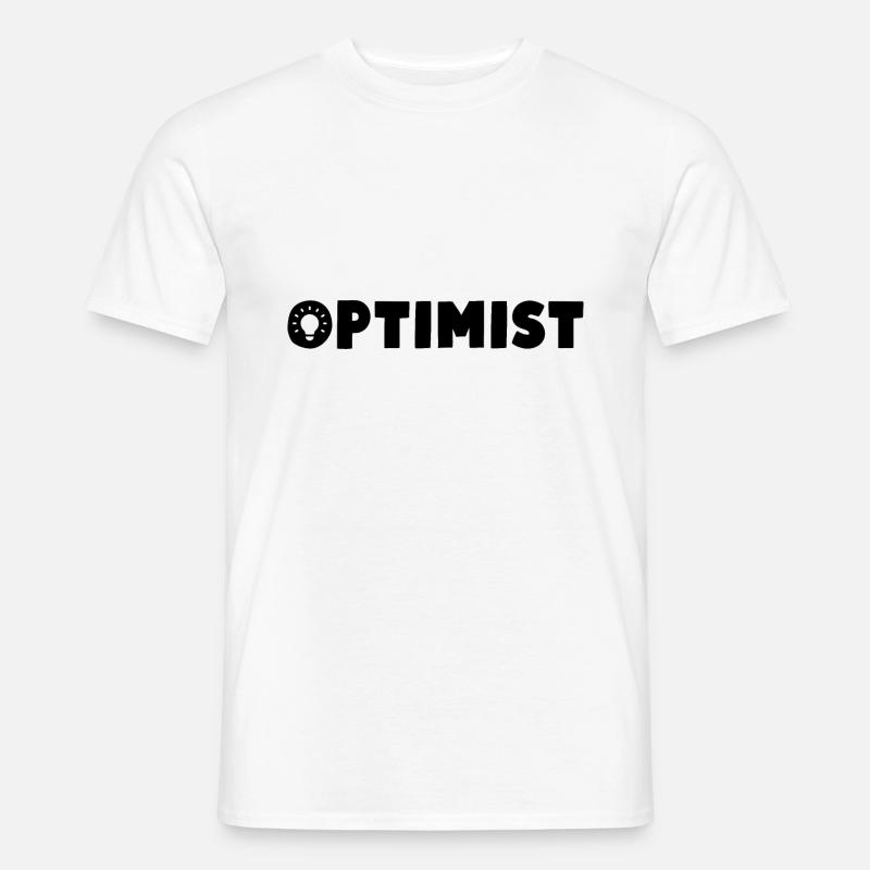 Optimist - Männer T-Shirt - Weiß