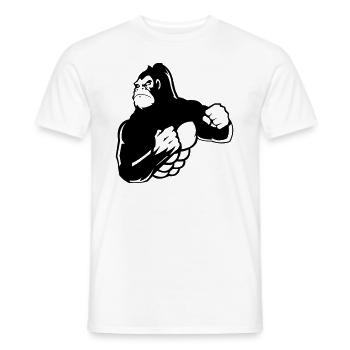 gorilla - Männer T-Shirt - Weiß - Vorne - AI Model Male 178 dark (178cm)