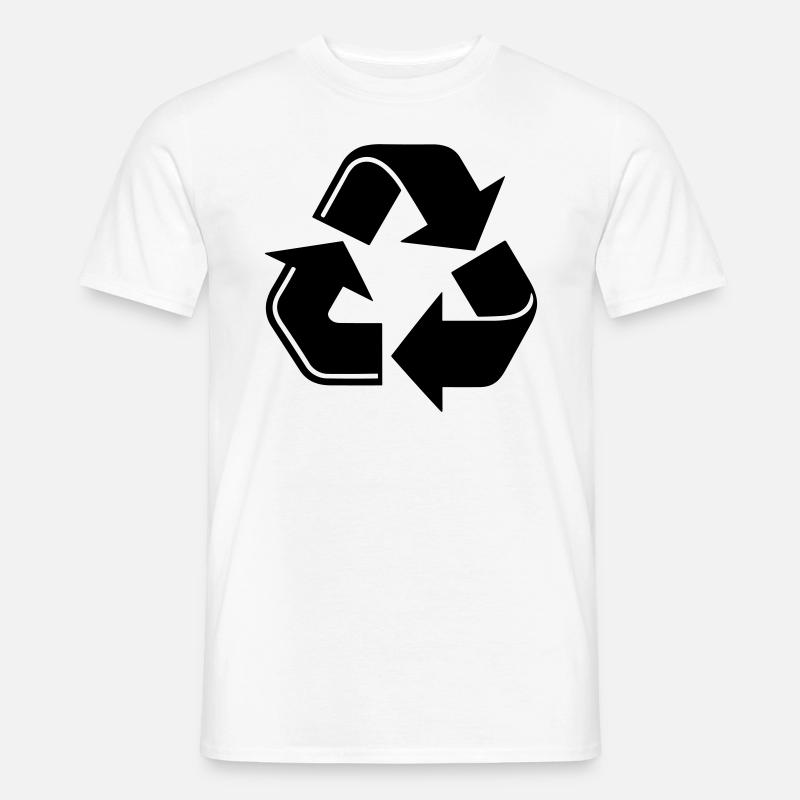 genbrug - Mænd T-shirt - hvid