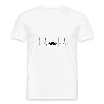 amoureux de la barbe - T-shirt homme - blanc - Devant - AI Model Male 178 dark (178cm)