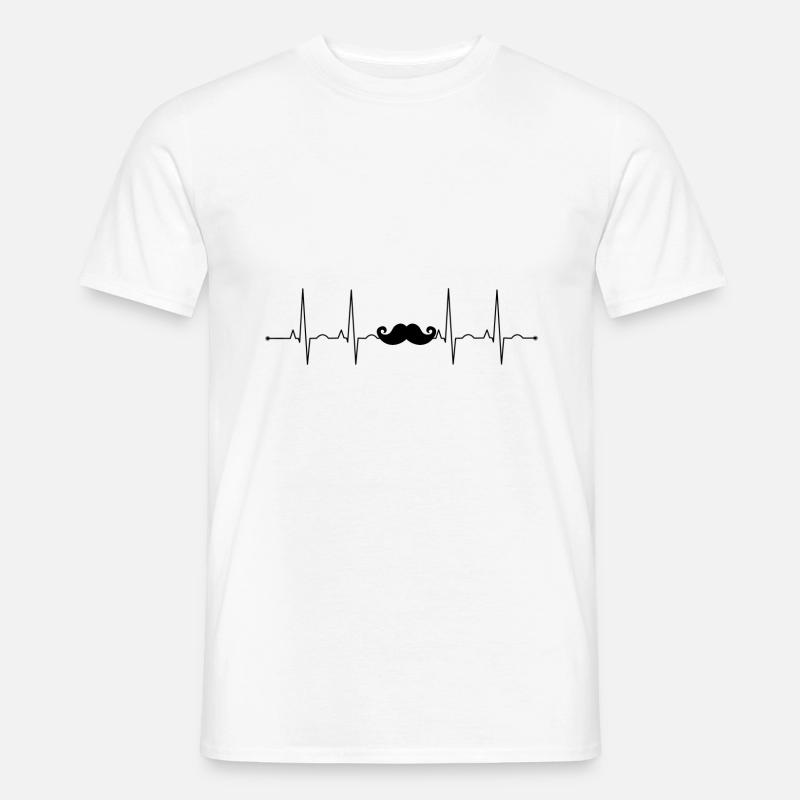 bart liebhaber - Männer T-Shirt - Weiß