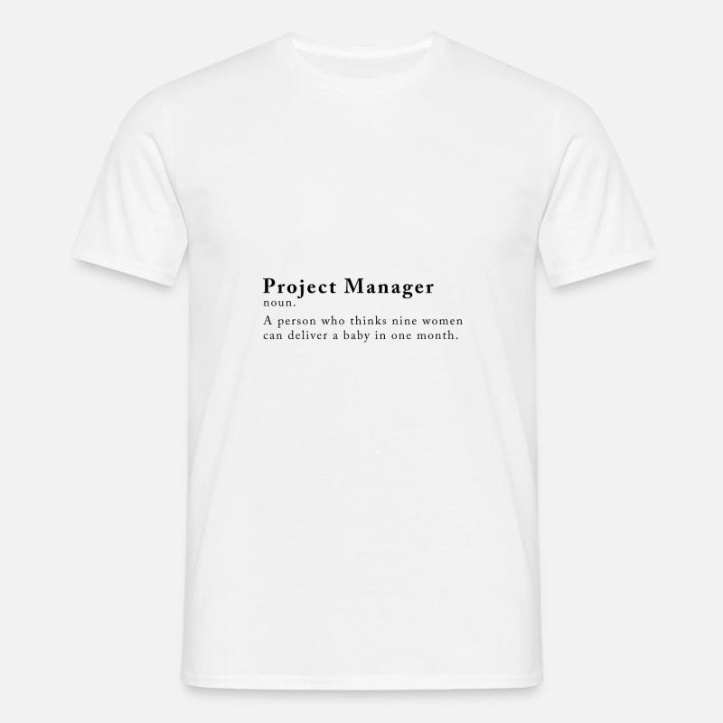 Projektleiter Software Entwicklung Programmierer - Männer T-Shirt - Weiß