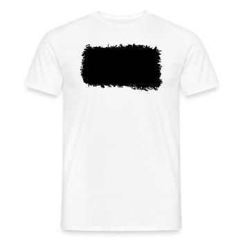 LEINWAND GRUNGE 19 9 - Männer T-Shirt - Weiß - Vorne - AI Model Male 178 dark (178cm)