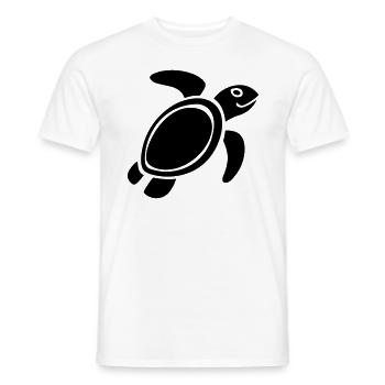 Schildkröte - Männer T-Shirt - Weiß - Vorne - AI Model Male 178 dark (178cm)