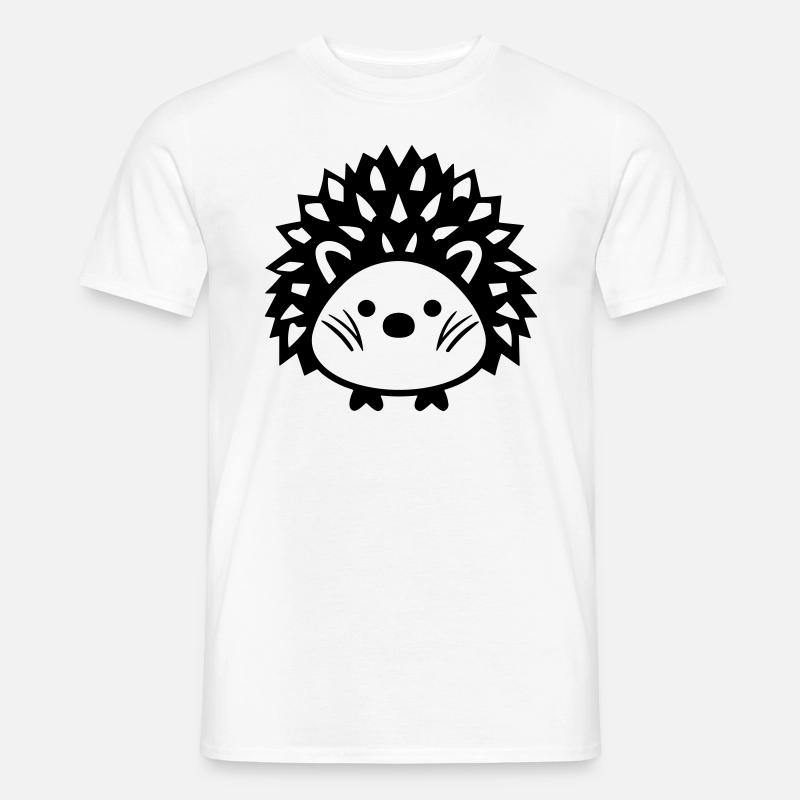 Igel - Männer T-Shirt - Weiß