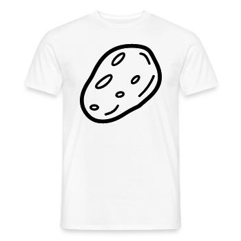 potato - Men's T-Shirt - white - Front - AI Model Male 178 dark (178cm)