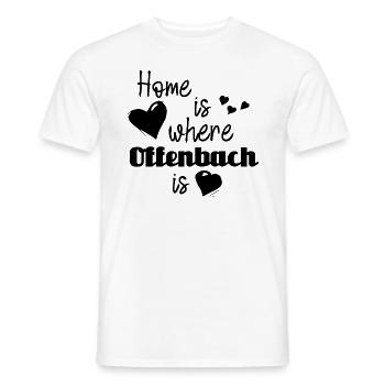Zuhause in Offenbach - Home is where Offenbach is - Männer T-Shirt - Weiß - Vorne - AI Model Male 178 dark (178cm)
