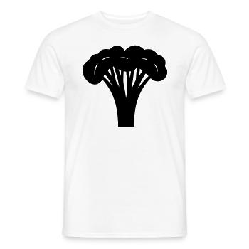brocoli - T-shirt homme - blanc - Devant - AI Model Male 178 dark (178cm)
