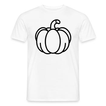 citrouille - T-shirt homme - blanc - Devant - AI Model Male 178 dark (178cm)