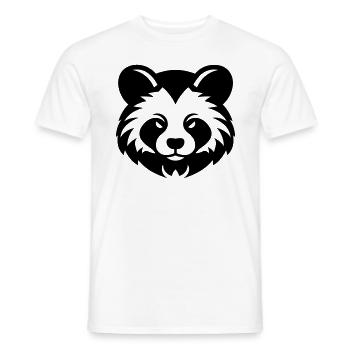 panda roux - T-shirt homme - blanc - Devant - AI Model Male 178 dark (178cm)