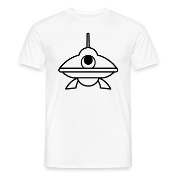soucoupe volante - T-shirt homme - blanc - Devant - AI Model Male 178 dark (178cm)
