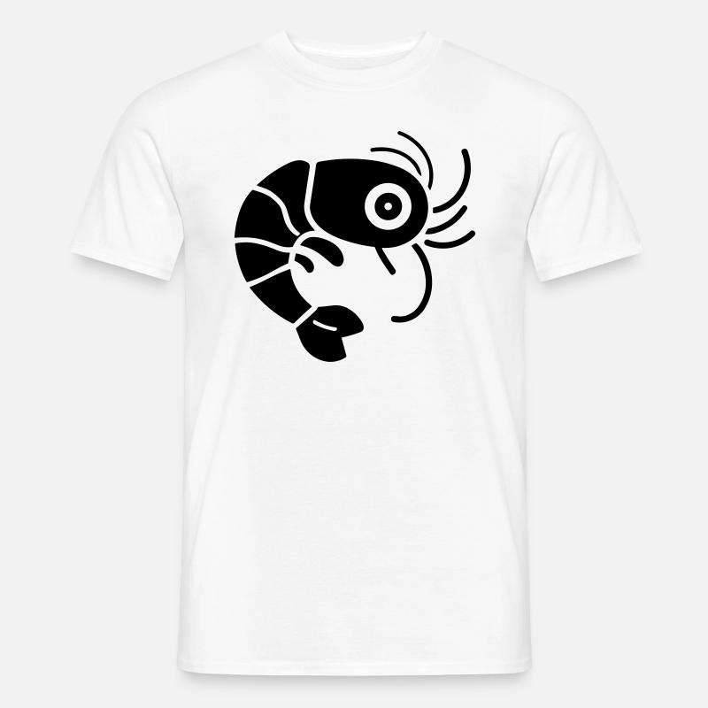 Garnele - Männer T-Shirt - Weiß