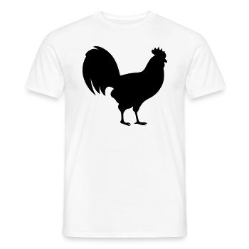 Hen - Men's T-Shirt - white - Front - AI Model Male 178 dark (178cm)