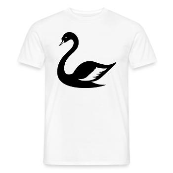 Cygne - T-shirt homme - blanc - Devant - AI Model Male 178 dark (178cm)