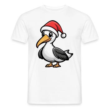 Pelikan Vogel Weihnachten Niedlich - Männer T-Shirt - Weiß - Vorne - AI Model Male 178 dark (178cm)