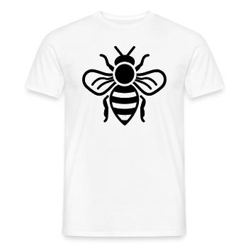 Bee - Men's T-Shirt - white - Front - AI Model Male 178 dark (178cm)