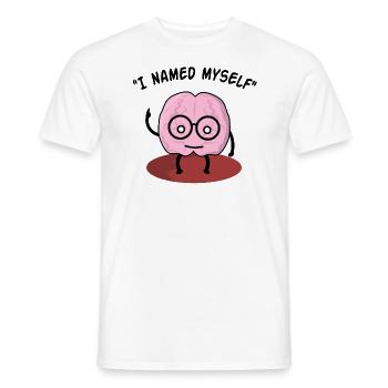 Je me suis nommé, jeu de mots amusant - T-shirt homme - blanc - Devant - AI Model Male 178 dark (178cm)