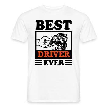 Jeep Fahrer Offroad Range Rover Geländewagen - Männer T-Shirt - Weiß - Vorne - AI Model Male 178 dark (178cm)